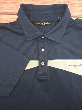 Travis Mathew Mens Navy Golf Polo Shirt Size XL